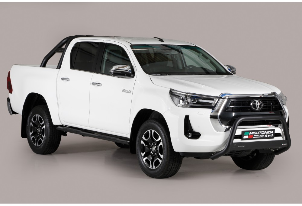 Toyota Hi-Lux 2021 D.C. accessori verniciati a polvere neri Toyota Hi-Lux 2021 D.C. accessori verniciati a polvere neri